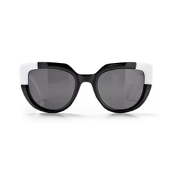 Optimum Optical Women's White Frame Black Lens Sunglasses