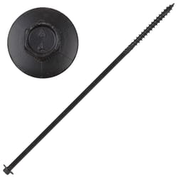 Screw Products YUKON #18 in. X 11 in. L Hex Black Steel Lag Screw 50 pk