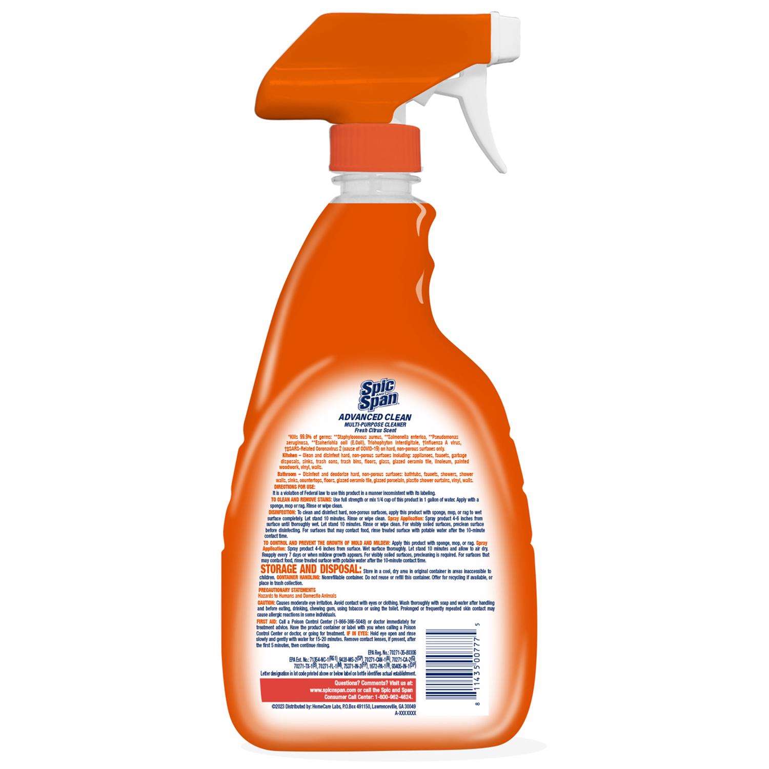 Spic and Span All-Purpose Glass Cleaner Spray, Sold as 1 Belt Spic and Span All-Purpose Glass Cleaner Spray, Sold as 1 Belt