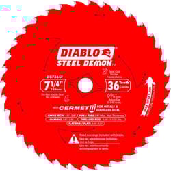 Diablo Steel Demon 7-1/4 in. D X 13/16 in. Cermet Metal Saw Blade 36 teeth 1 pk