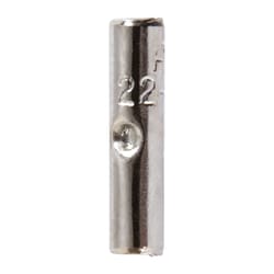 Jandorf 22-18 Ga. Insulated Wire Terminal Butt Splice Silver 5 pk