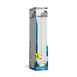 Feit Electric  26 watt PL  1.4 in. Dia. x 6.75 in. L Fluorescent Bulb  Neutral White  3500 K