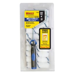 Whizz  Microfiber  3/8 in.  x 4 in. W Mini  Paint Roller Cover  10 pk 