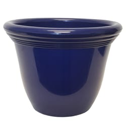 Misco 10.9 in. H X 14 in. D Plastic Planter Blue