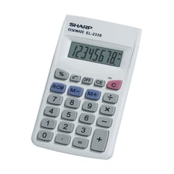 Sharp White 8 digit Calculator