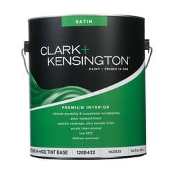 Clark+Kensington Satin Tint Base Mid-Tone Base Premium Paint Interior 1 gal