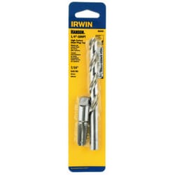 Irwin Hanson Drill and Tap Bit 1/4 in. 2 pc