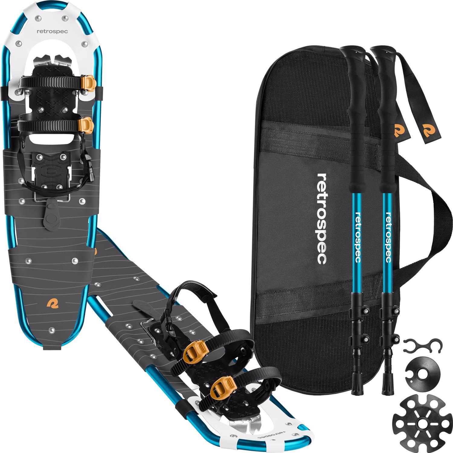 Retrospec Drifter 30 in. Unisex Snowshoe Bundle Ice Cap Mfr