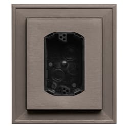 Builders Edge 8 in. H X 2 in. L Prefinished Clay Vinyl Mounting Block