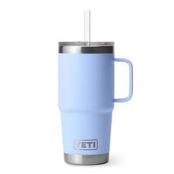 YETI Rambler 25 oz Big Sky Blue BPA Free Straw Mug