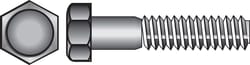 HILLMAN 5/16-18 in. D X 4 in. L Stainless Steel Hex Head Cap Screw 25 pk