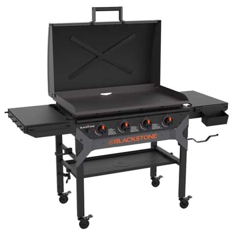 Blackstone Iron Forged 4 Burner Liquid Propane Outdoor Griddle with Hood Black Mfr 2310 Ace Hardware