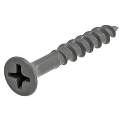 HILLMAN No. 8 Ga. X 1-1/4 in. L Phillips Gray Coarse Wood Screws 75 pk