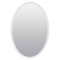 Zenna Home 31 in. H X 21 in. W X 4 in. D Oval Medicine Cabinet/Mirror