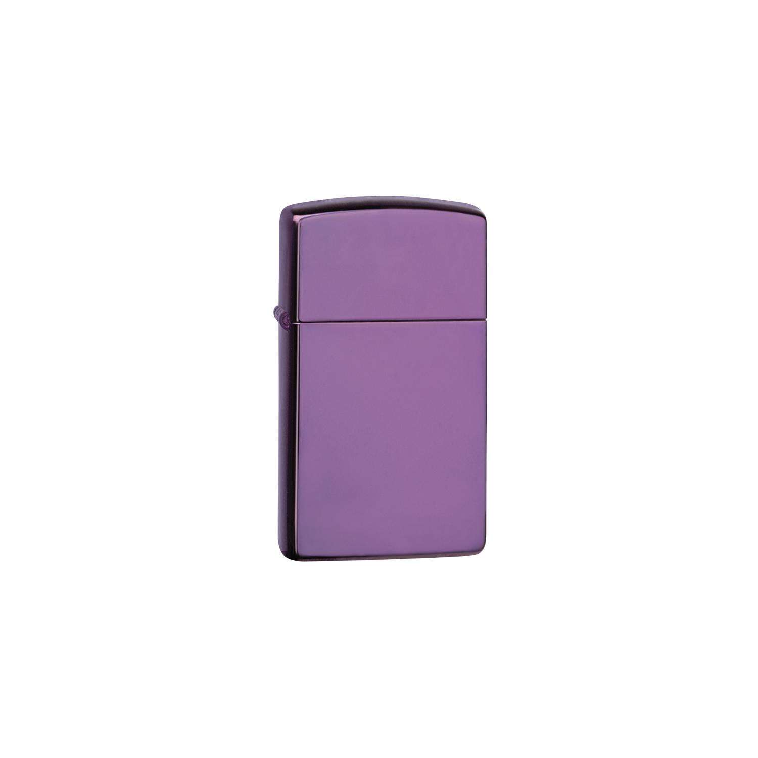 Zippo Slim Purple High Polish Purple Lighter 1 pk Ace Hardware