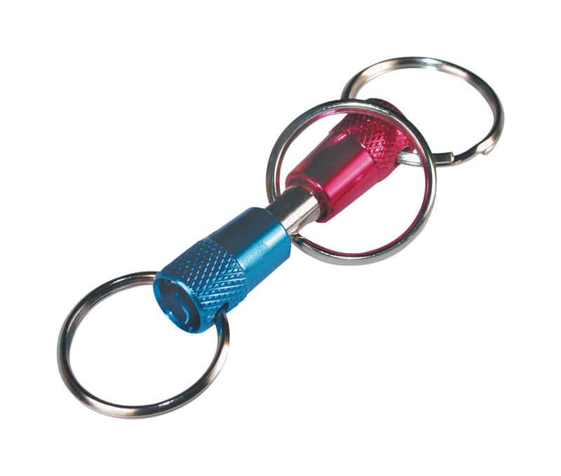 Hillman Metal Blue/Pink Valet Key Chain Ace Hardware