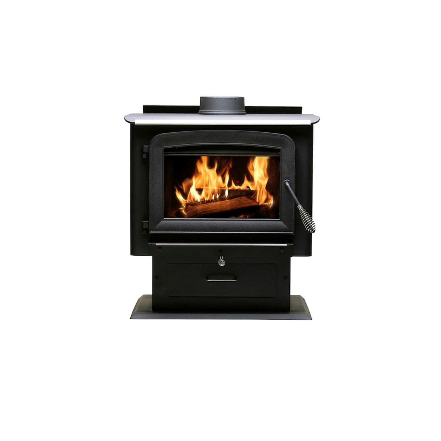 US Stove Ashley EPA Certified 2000 sq ft Pedestal Cord Wood Stove - Ace  Hardware