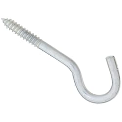 National Hardware Zinc-Plated Silver Steel 4-1/2 in. L Screw Hook 125 lb 1 pk