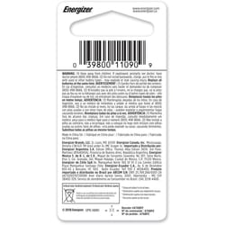 Energizer Alkaline A76 1.5 V 150 mAh Button Cell Battery 1 pk