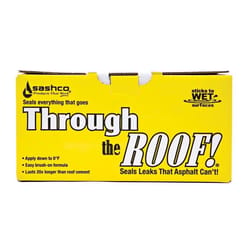 Sashco Through The Roof Gloss Clear Synthetic Rubber Roof Sealant 1 qt