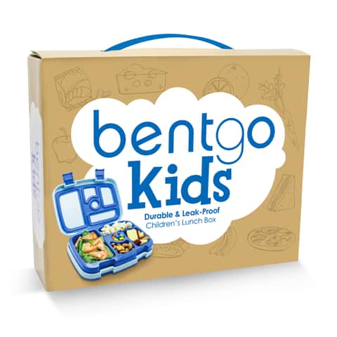 Bentgo Kids Prints Leak-Proof, 5-Compartment Bento-Style Kids Lunch Box -  BPA-Free, Dishwasher Safe, Food-Safe Materials (Dino Fossils) 