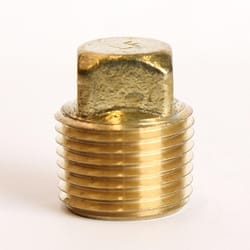 ATC 1/2 in. MPT Brass Square Head Cored Plug