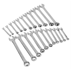 Performance Tool 12 Point Metric and SAE Combination Wrench Set 22 pc