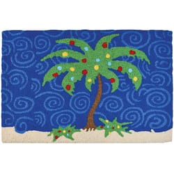 Jellybean 20 in. W X 30 in. L Multi-Color Palm Tree Polyester Accent Rug
