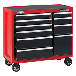 Craftsman 2000 Series 41 in. 10 drawer Steel Rolling Tool Cabinet 37.5 in. H X 18 in. D