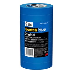 ScotchBlue .94 in. W X 60 L Blue Medium Strength Painter's Tape 9 pk