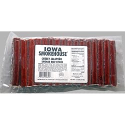 IOWA SMOKEHOUSE Cheesy Jalapeno Smoked Beef Sticks 27 oz Packet