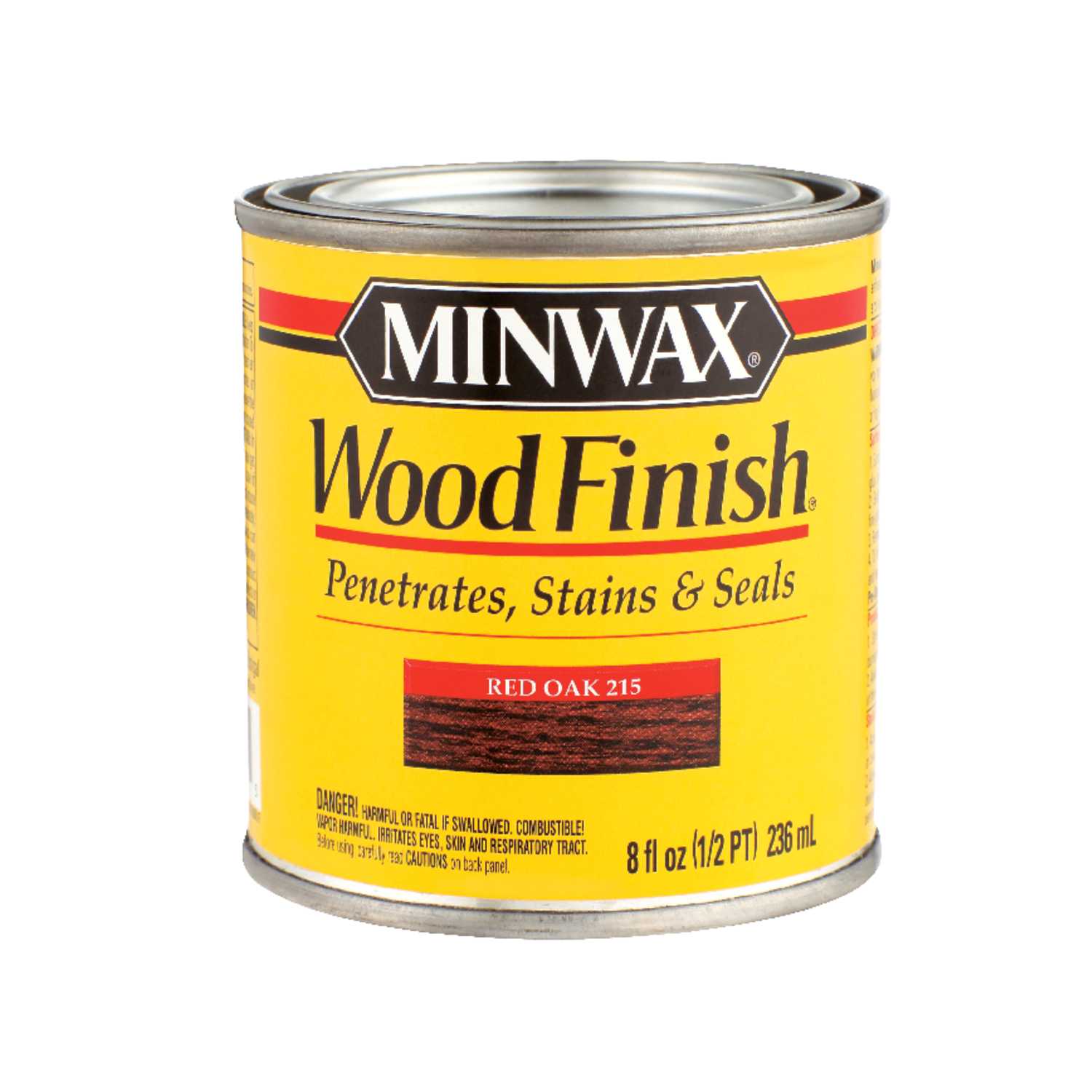 Minwax Wood Finish SemiTransparent Red Oak OilBased Wood Stain 1/2 pt