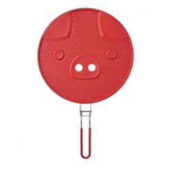 Talisman Designs Red Silicone/Stainless Steel Bacon Splatter Guard