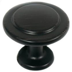 Laurey Newport Round Cabinet Knob 1-3/8 in. D 1 in. Oil Rubbed Bronze 1 pk