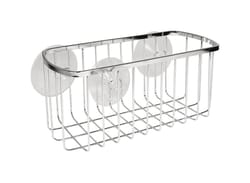 iDesign 4 H X 9 in. W X 4 in. L Chrome Silver Shower Basket