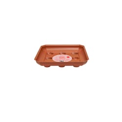 Everspring 1.62 in. H X 8 in. W X 8 in. D Plastic Plant Saucer Terracotta