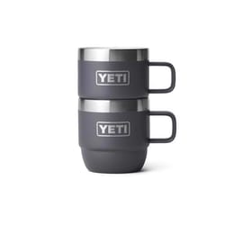 YETI Rambler 6 oz Charcoal BPA Free Espresso Insulated Tumbler