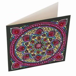 Crystal Art Mandala Craft Card Kit Multicolored