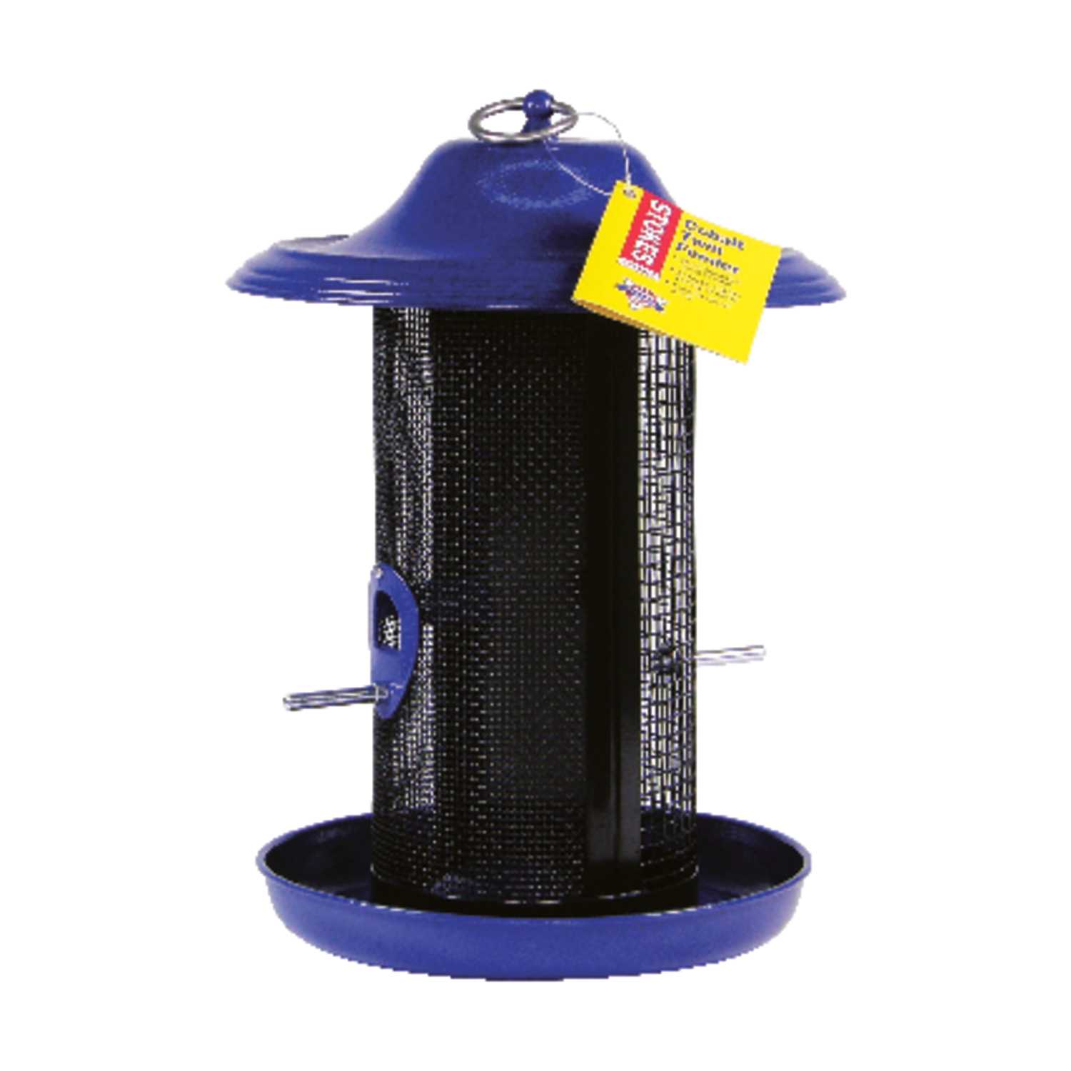 Stokes Select Wild Bird 4 Lb Metal Caged Tube Bird Feeder 2 Ports