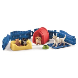 Schleich Farm World Puppy Pen Toy Multicolored 13 pc