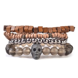 Mad Man Mens Porter Tribal Multicolored Bracelet Alloy/Stone