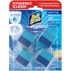 Soft Scrub Duo-Cubes Sapphire Waters Scent Continuous Toilet Cleaning System 7.04 oz Tablet