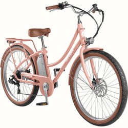 Retrospec Unisex Electric Bicycle Blush