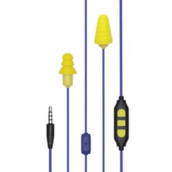 Plugfones Guardian Plus 29 dB Nylon/Silicone/Soft Foam 3.5 MM Jack Earplugs/Earphones w/Mic Yellow 1