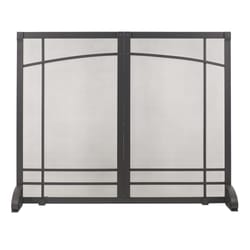 Pleasant Hearth Black Steel Fireplace Screen