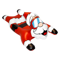 CocoNut Float Santa Claus Racer PVC Snow Tube 54 in.