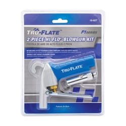 Tru-Flate HI FLO Aluminum Air Blow Gun Kit 1/4 in. FNPT 90 psi 2 pc