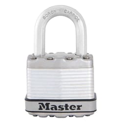 Master Lock Magnum 1.25 in. H X 1-3/4 in. W Steel Dual Ball Bearing Locking Weather-Resistant Padloc