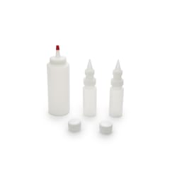 Fox Run White Plastic Icing Bottle Set 1.25 cups