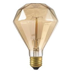 Globe Electric Designer Diamante 40 W BR30 Decorative Incandescent Bulb E26 (Medium) Amber 1 pk